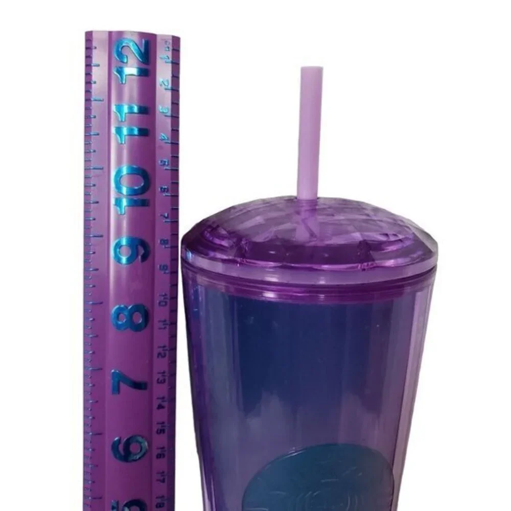 Starbucks 24 oz Purple Kaleidescape Tumbler Summer‎ 2022 Venti
